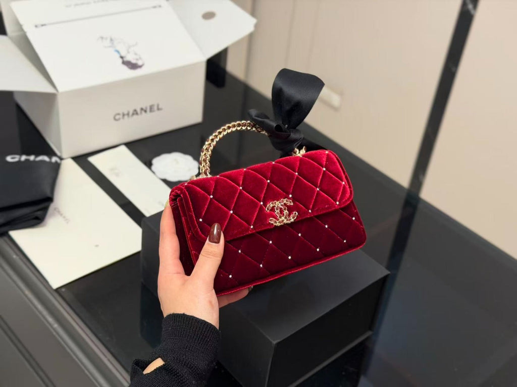 Red Luxury Chain Shoulder Bag