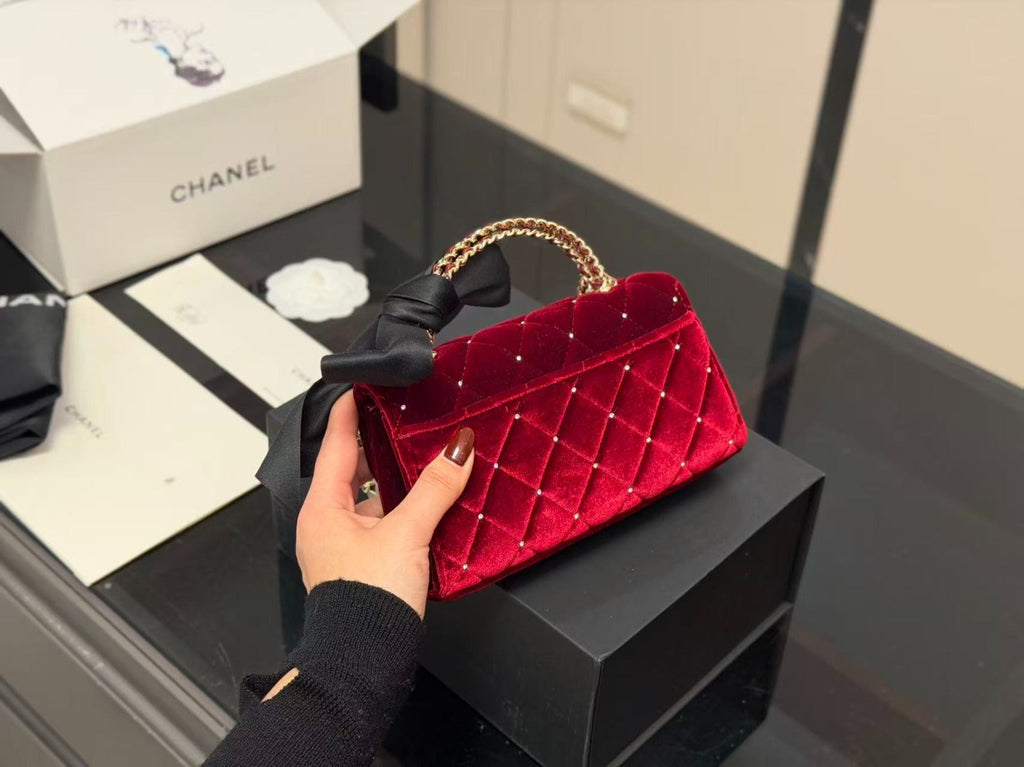 Red Luxury Chain Shoulder Bag