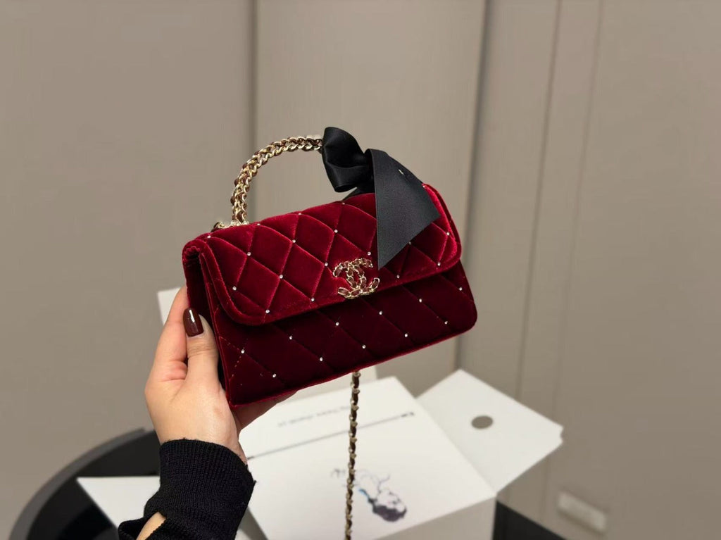 Red Luxury Chain Shoulder Bag