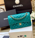 Classic Flap Small Bag 23cm – Sapphire Green Limited Edition - draft