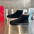 High-Top Black Studded Sheep King Sneakers - draft