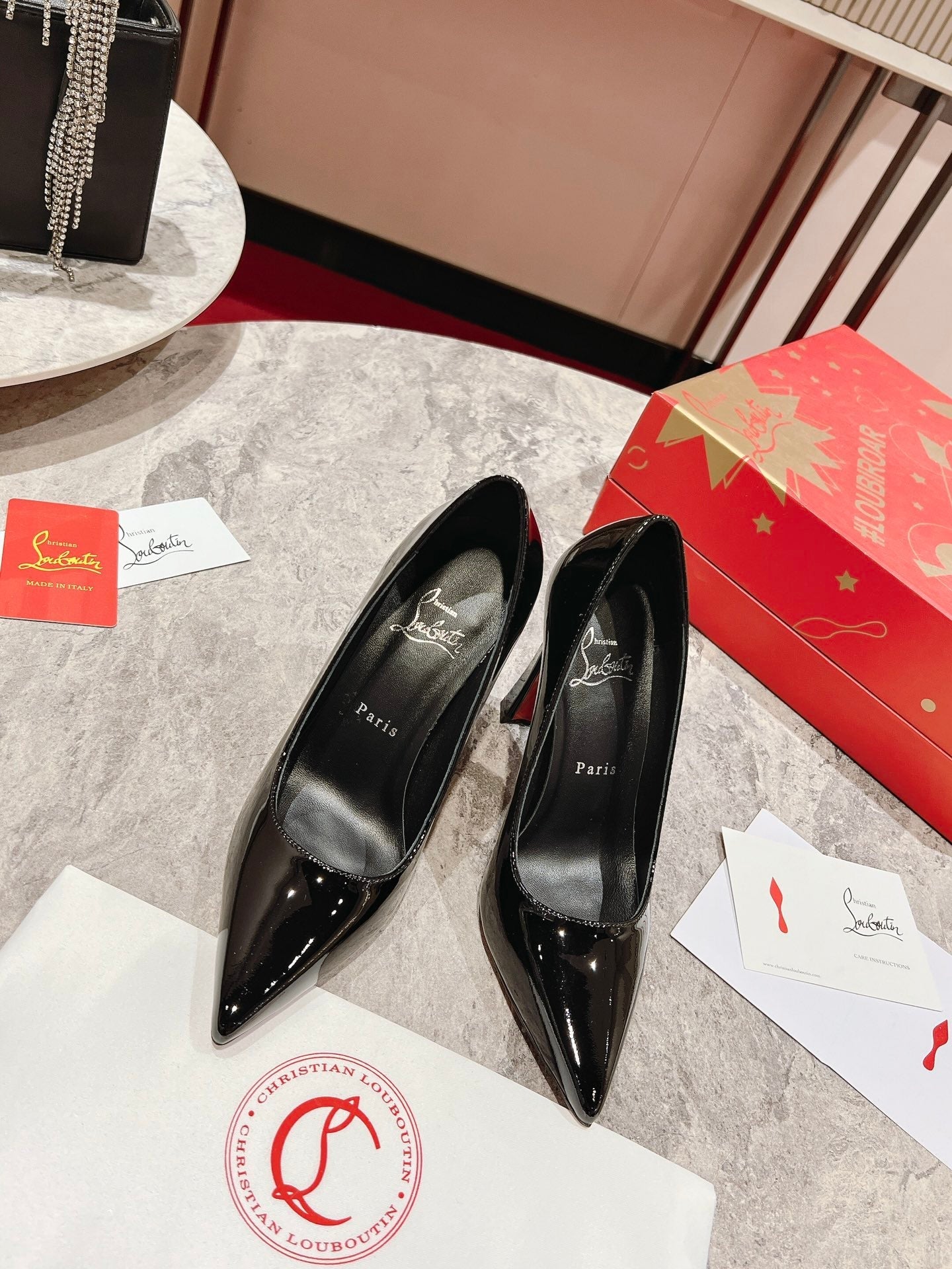 Black Pointed-Toe Pumps - draft