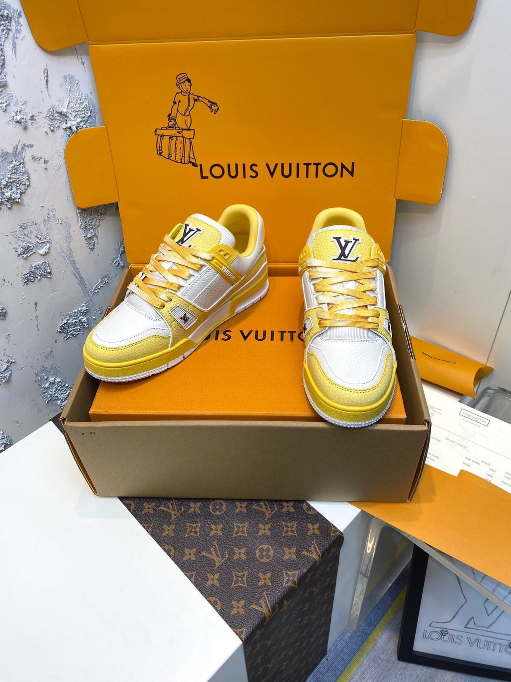 High-End Italian Leather Urban Sneakers - draft