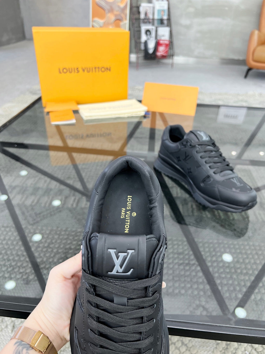 Premium Italian Leather Street-Style Sneakers - draft