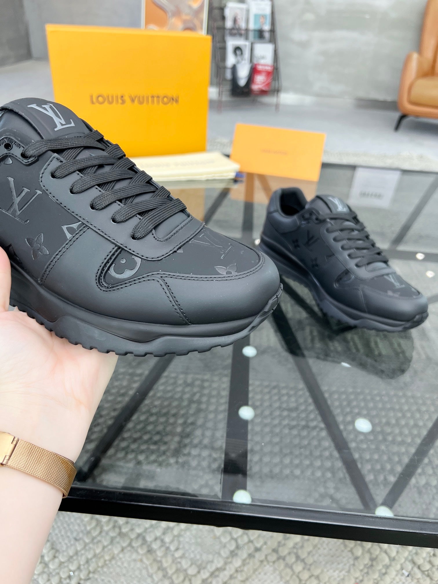 Premium Italian Leather Street-Style Sneakers - draft