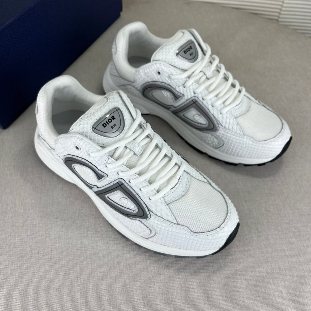 B30 Inspired Sneakers – White Snake Leather - draft