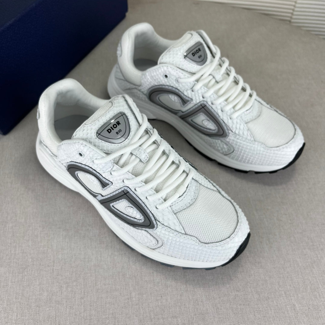 B30 Inspired Sneakers – White Snake Leather - draft