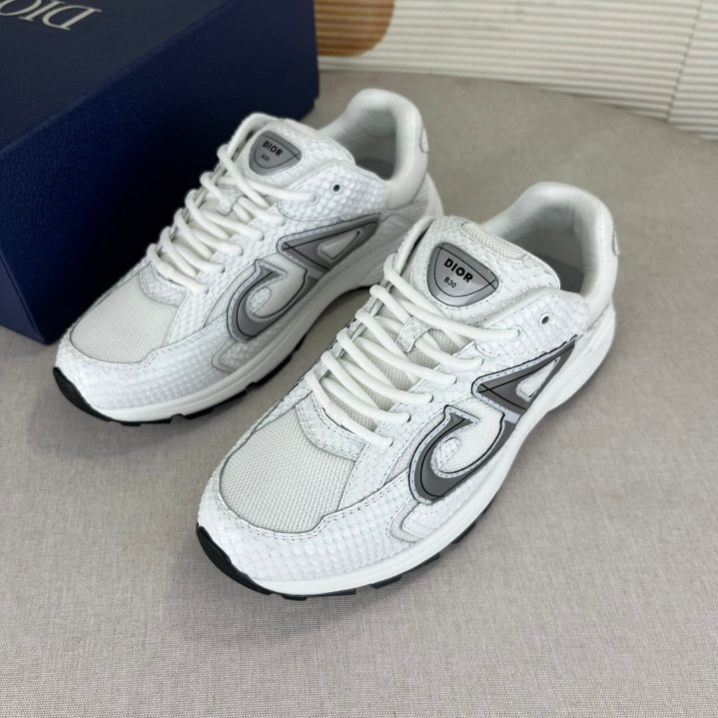 B30 Inspired Sneakers – White Snake Leather - draft